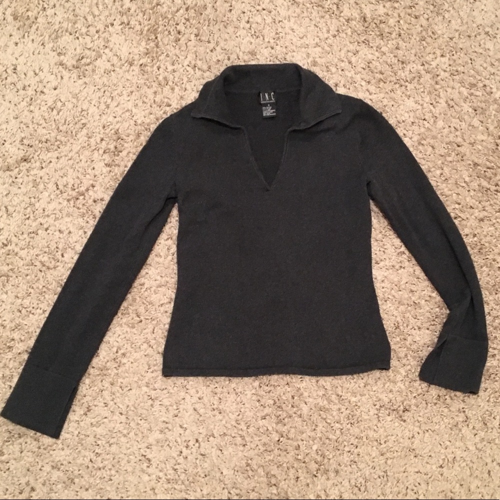 INC Dark Gray Shirt